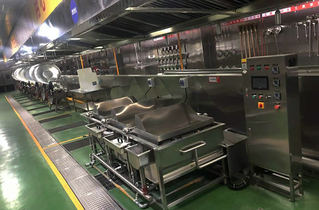 哪吒中央厨房加热理调区