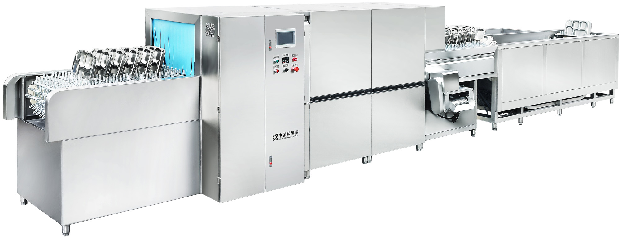 自动除渣餐具餐盒洗濯线