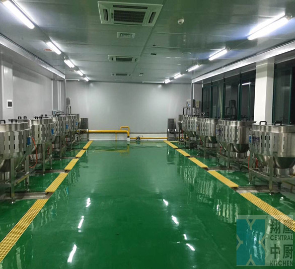 广州七十二街后勤加工中心-不朽情缘中央厨房装备广东案例