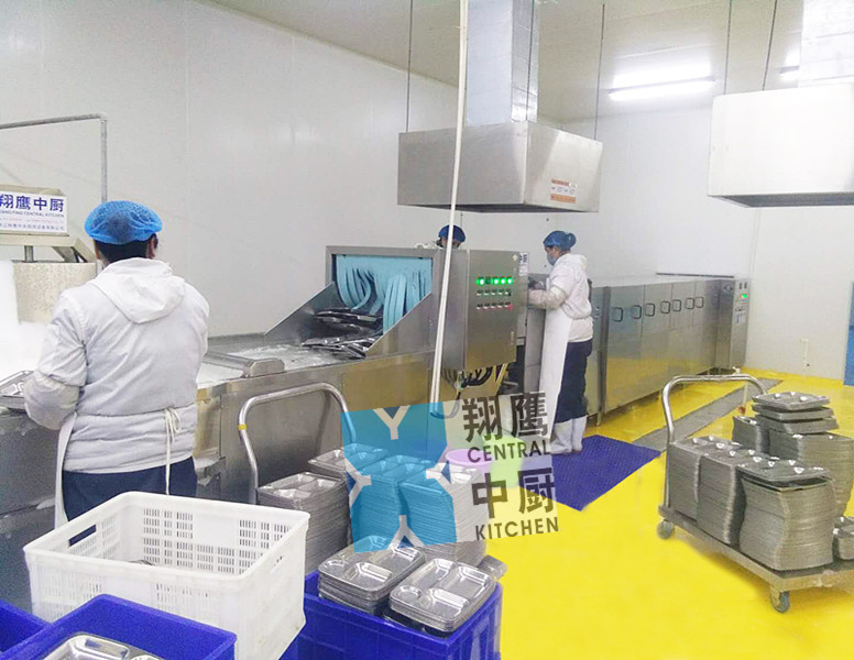 自动除渣餐盒洗濯线