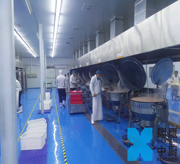河南阿衡餐饮治理有限公司-不朽情缘中央厨房装备河南案例